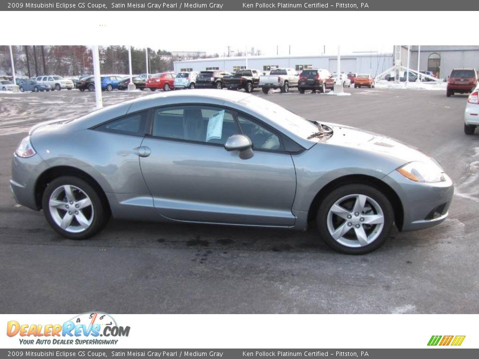2009 Mitsubishi Eclipse GS Coupe Satin Meisai Gray Pearl / Medium Gray Photo #5