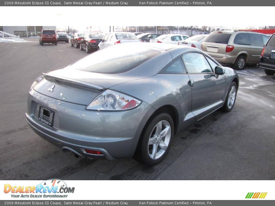 2009 Mitsubishi Eclipse GS Coupe Satin Meisai Gray Pearl / Medium Gray Photo #6