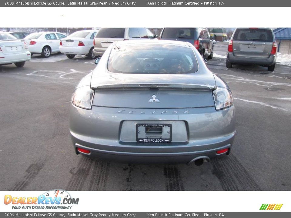 2009 Mitsubishi Eclipse GS Coupe Satin Meisai Gray Pearl / Medium Gray Photo #7