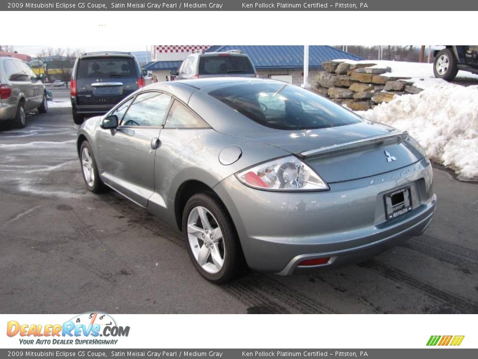2009 Mitsubishi Eclipse GS Coupe Satin Meisai Gray Pearl / Medium Gray Photo #8