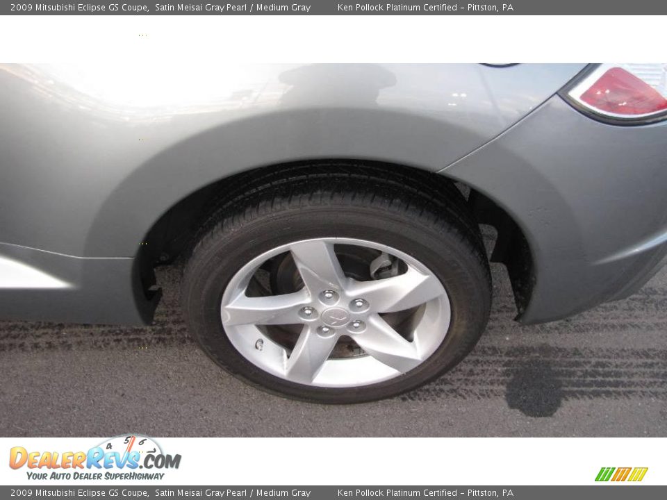 2009 Mitsubishi Eclipse GS Coupe Satin Meisai Gray Pearl / Medium Gray Photo #18