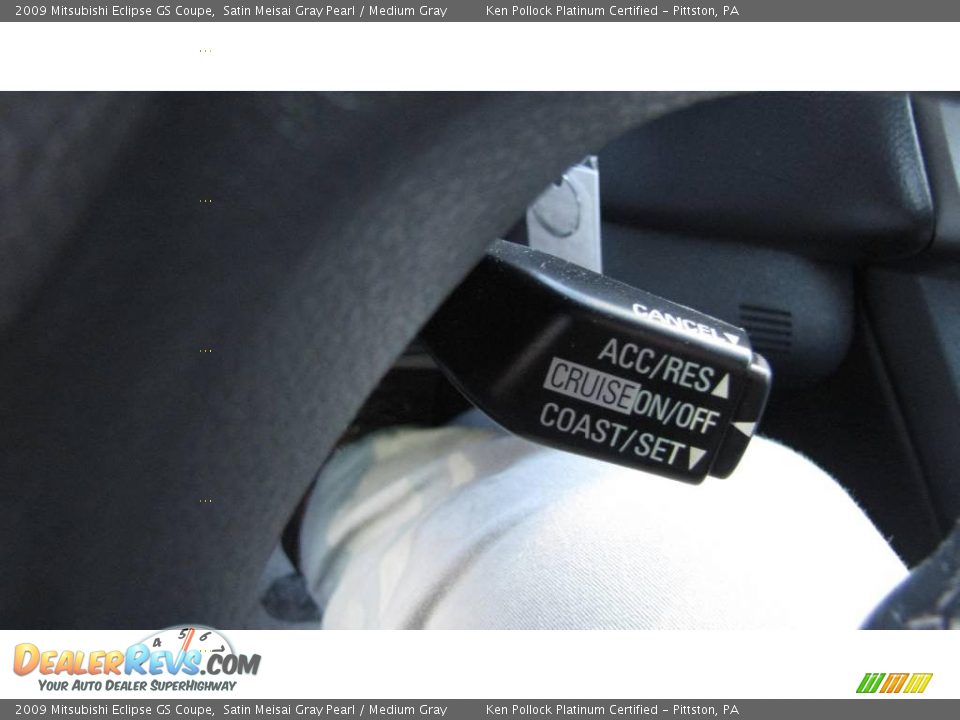 2009 Mitsubishi Eclipse GS Coupe Satin Meisai Gray Pearl / Medium Gray Photo #20