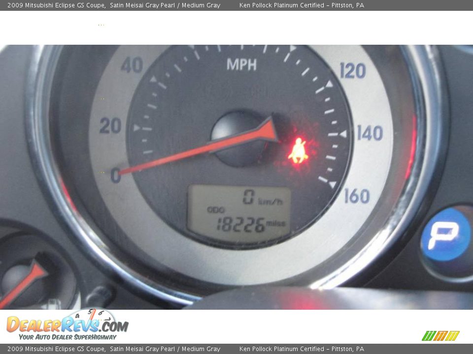 2009 Mitsubishi Eclipse GS Coupe Satin Meisai Gray Pearl / Medium Gray Photo #21