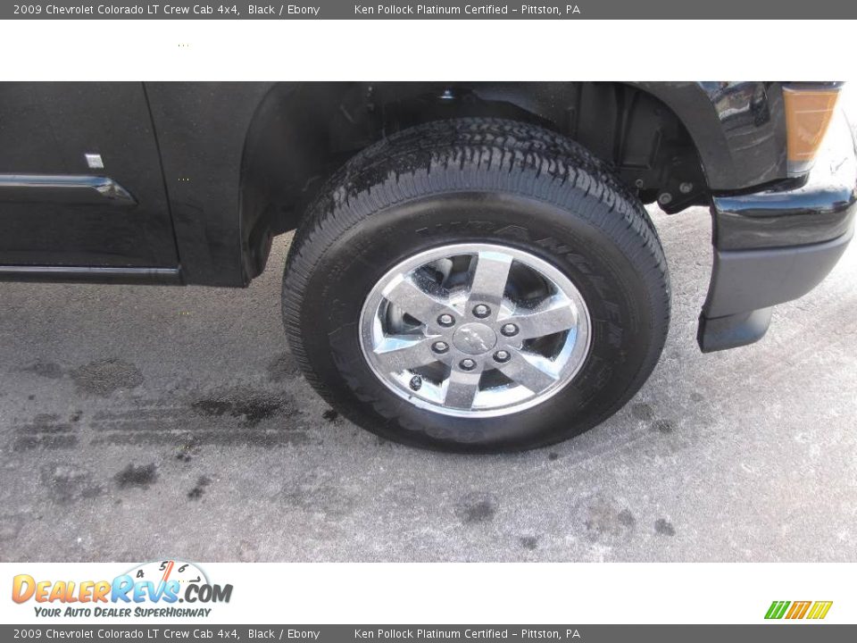 2009 Chevrolet Colorado LT Crew Cab 4x4 Black / Ebony Photo #21