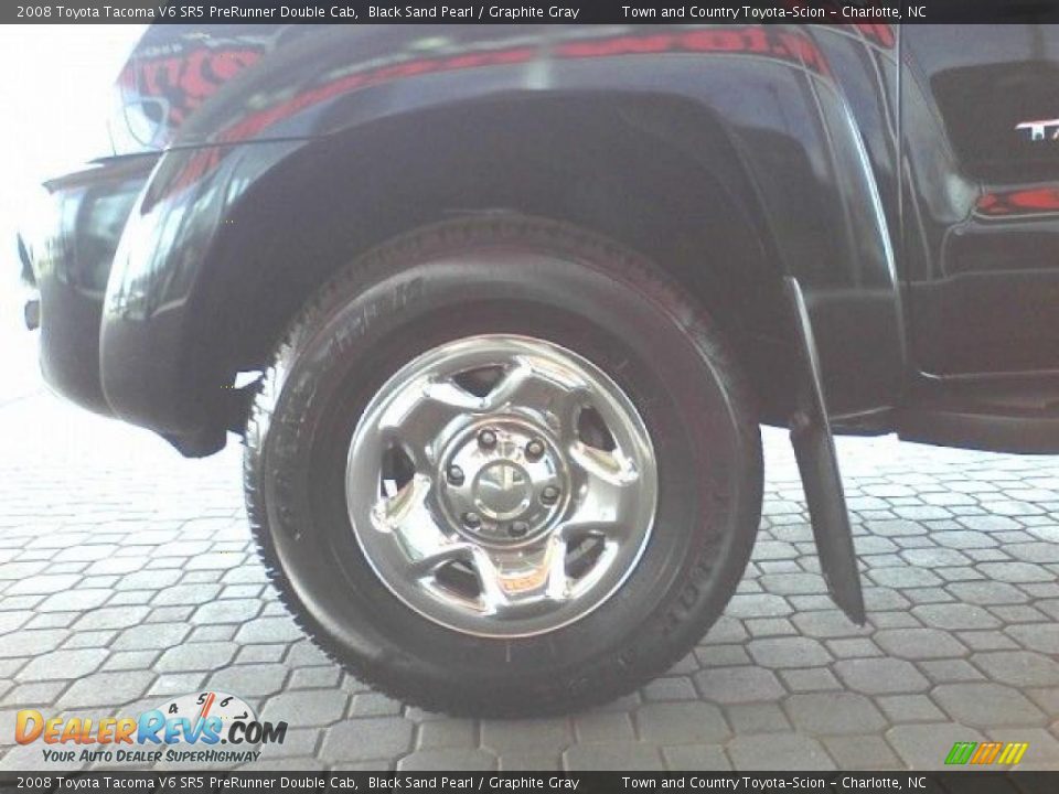 2008 Toyota Tacoma V6 SR5 PreRunner Double Cab Black Sand Pearl / Graphite Gray Photo #3