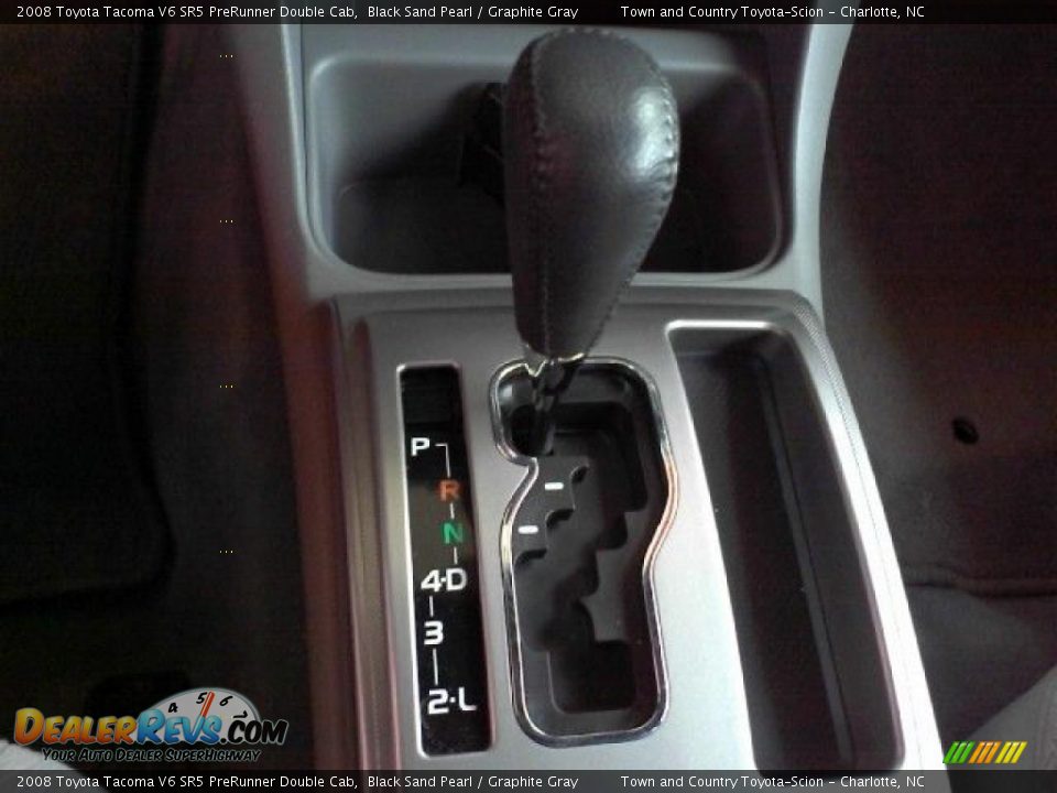 2008 Toyota Tacoma V6 SR5 PreRunner Double Cab Black Sand Pearl / Graphite Gray Photo #11