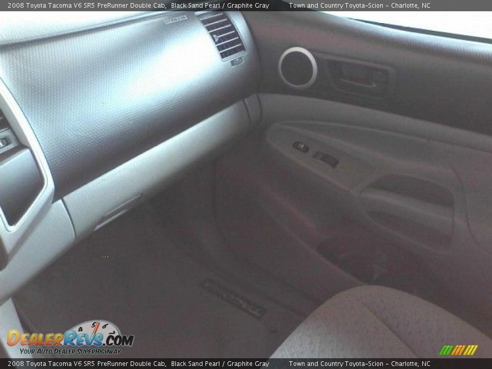 2008 Toyota Tacoma V6 SR5 PreRunner Double Cab Black Sand Pearl / Graphite Gray Photo #12