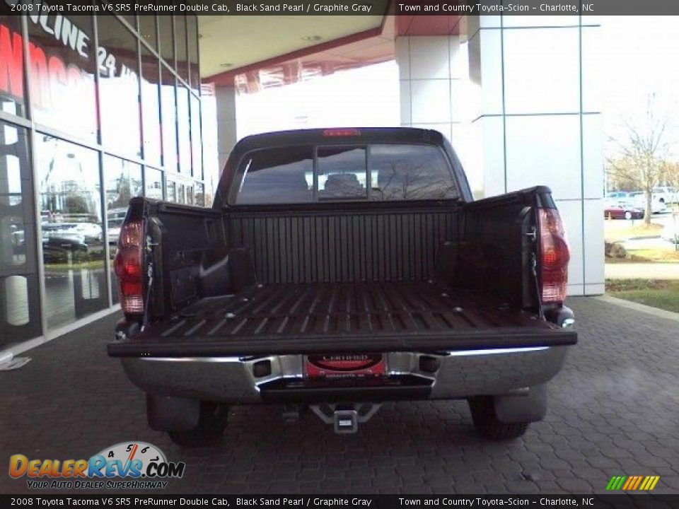 2008 Toyota Tacoma V6 SR5 PreRunner Double Cab Black Sand Pearl / Graphite Gray Photo #15