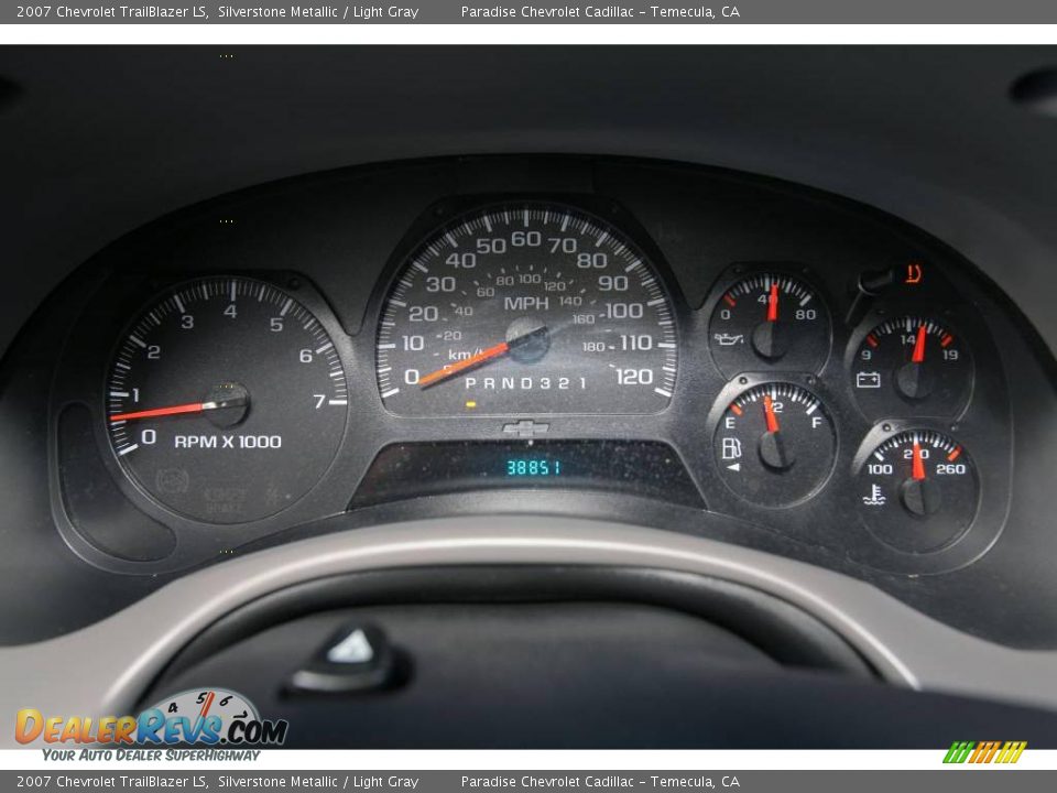 2007 Chevrolet TrailBlazer LS Silverstone Metallic / Light Gray Photo #9