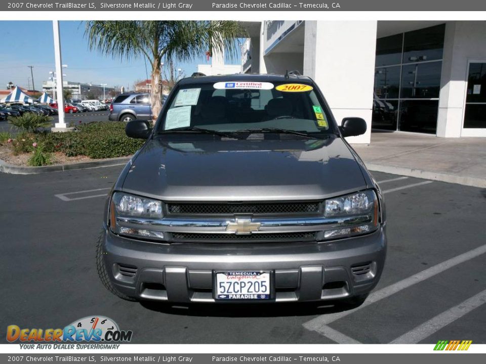 2007 Chevrolet TrailBlazer LS Silverstone Metallic / Light Gray Photo #23