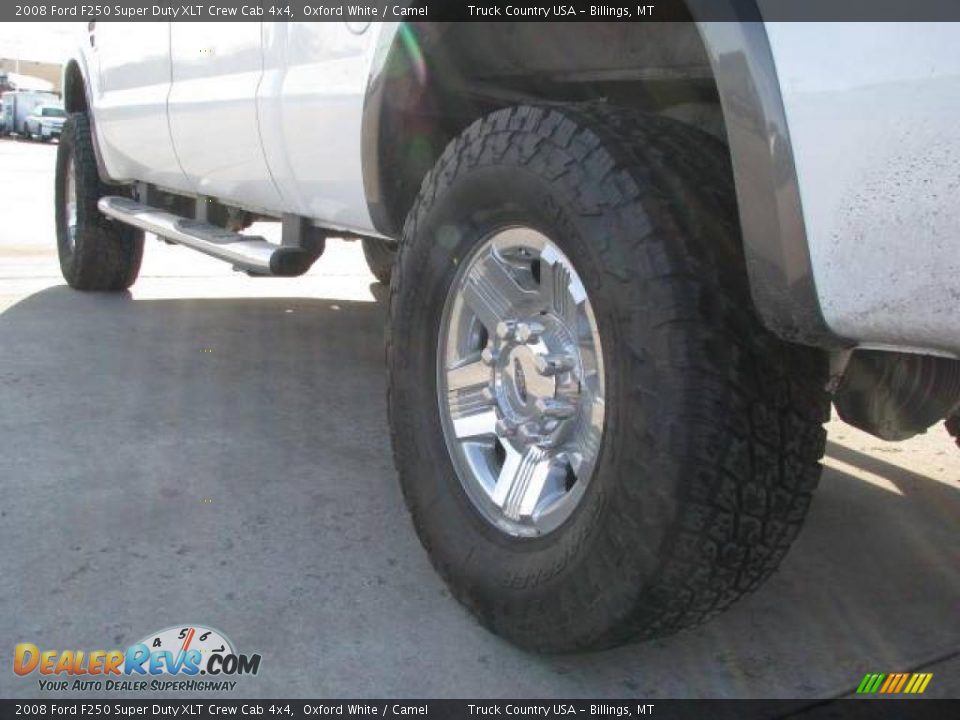 2008 Ford F250 Super Duty XLT Crew Cab 4x4 Oxford White / Camel Photo #7
