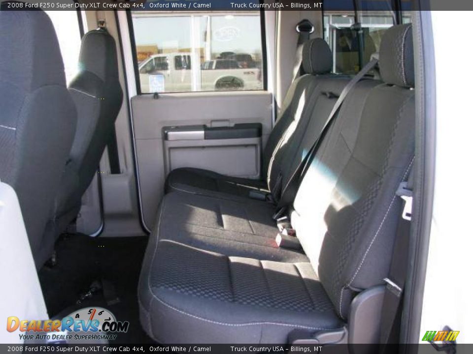 2008 Ford F250 Super Duty XLT Crew Cab 4x4 Oxford White / Camel Photo #9