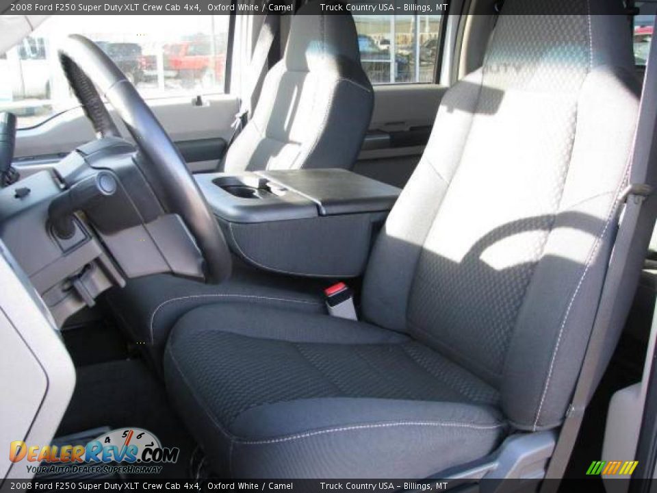2008 Ford F250 Super Duty XLT Crew Cab 4x4 Oxford White / Camel Photo #10