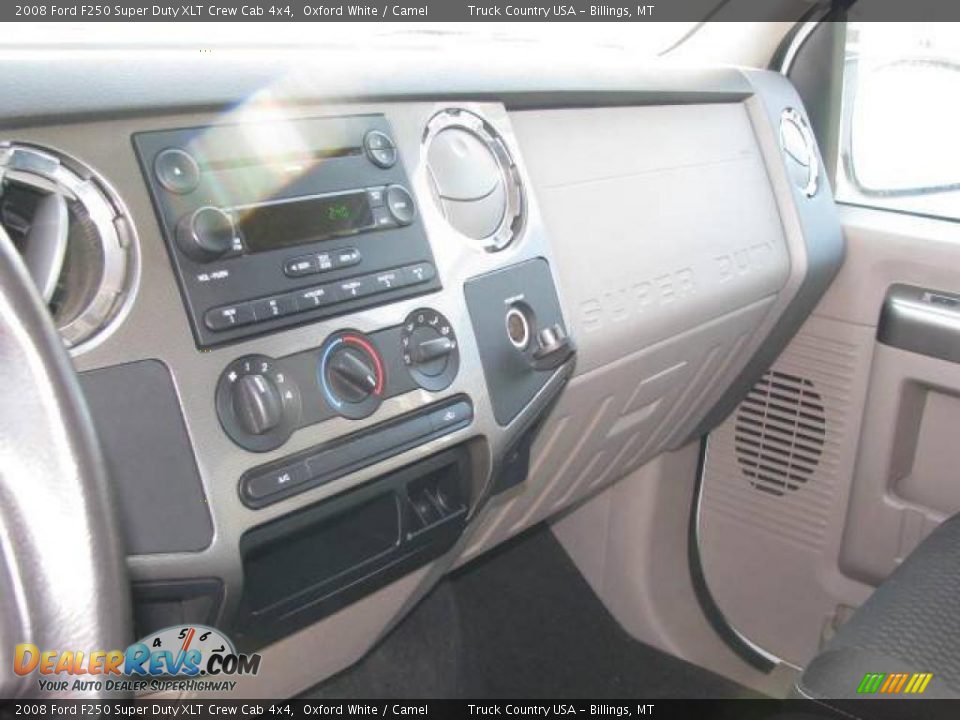 2008 Ford F250 Super Duty XLT Crew Cab 4x4 Oxford White / Camel Photo #12