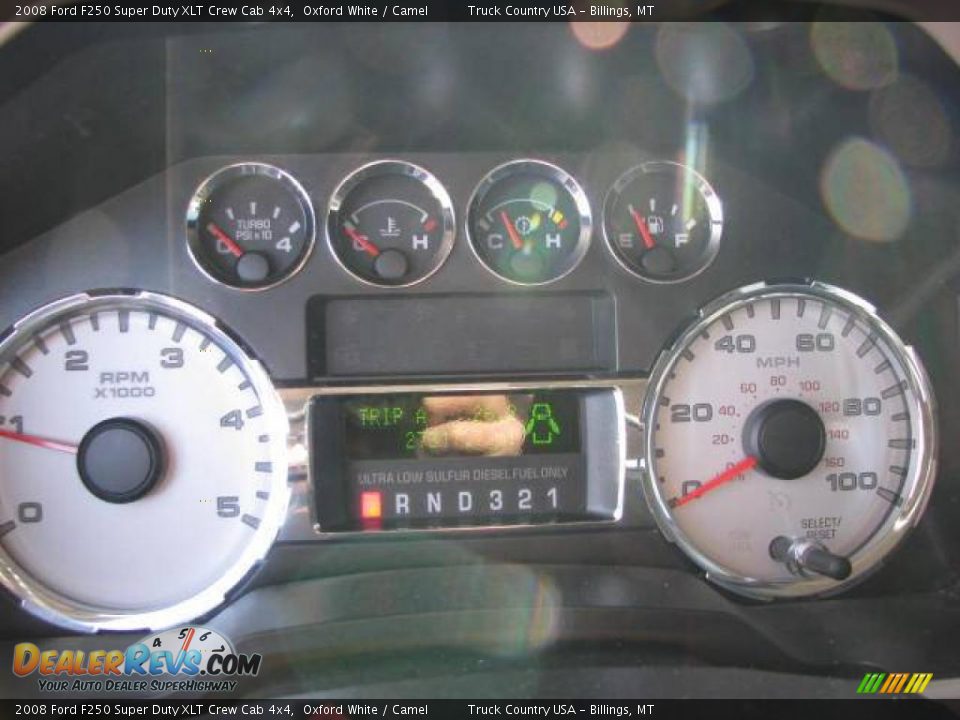 2008 Ford F250 Super Duty XLT Crew Cab 4x4 Oxford White / Camel Photo #13