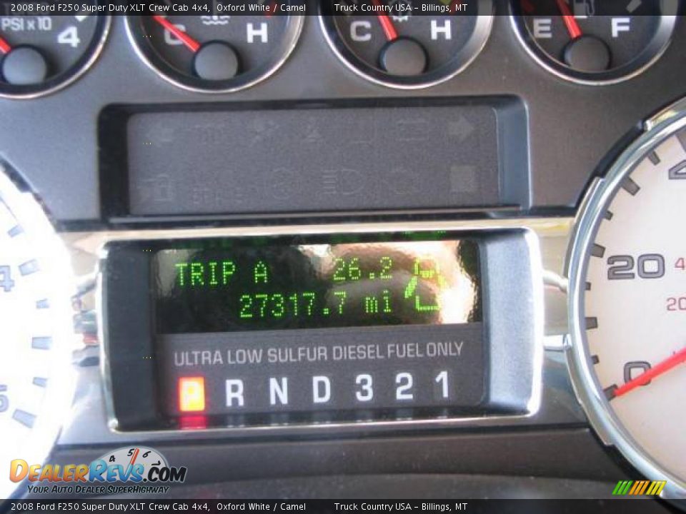 2008 Ford F250 Super Duty XLT Crew Cab 4x4 Oxford White / Camel Photo #14