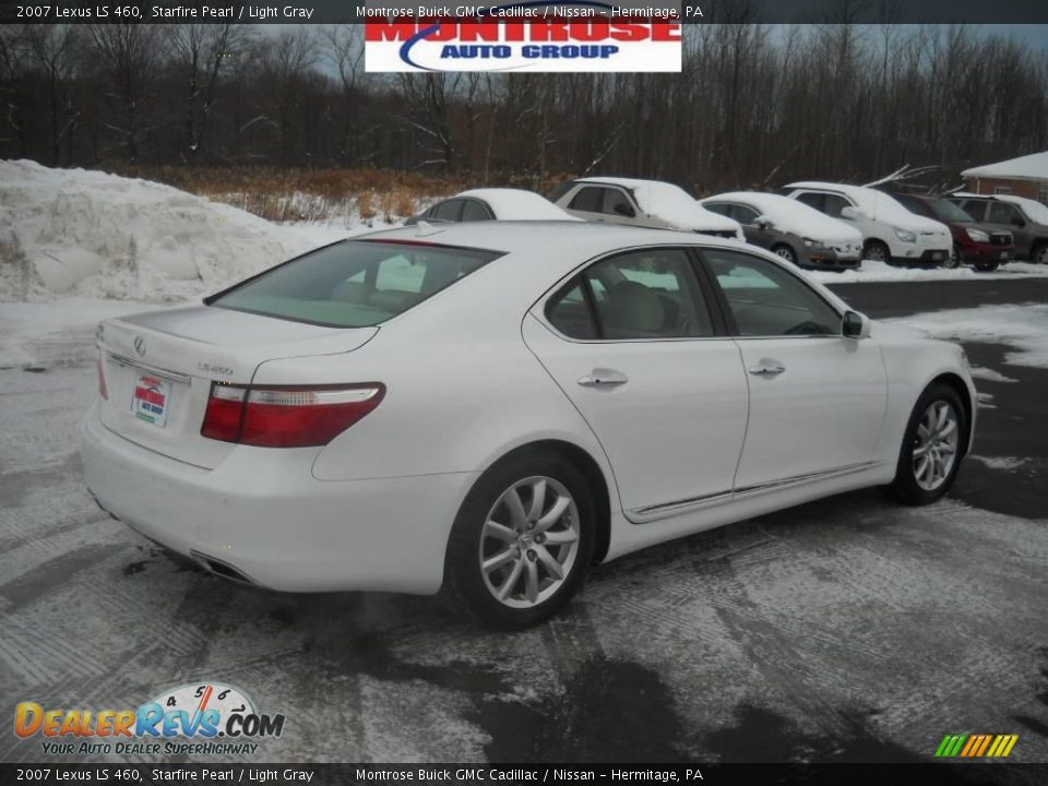 2007 Lexus LS 460 Starfire Pearl / Light Gray Photo #2