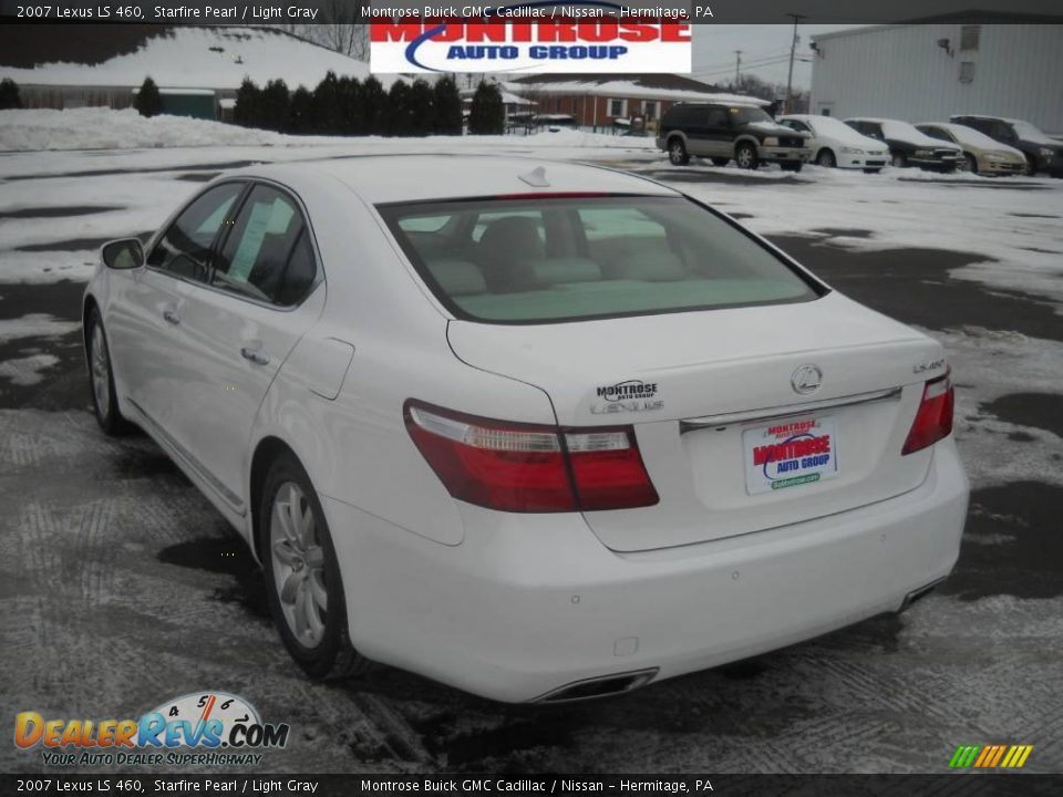 2007 Lexus LS 460 Starfire Pearl / Light Gray Photo #5