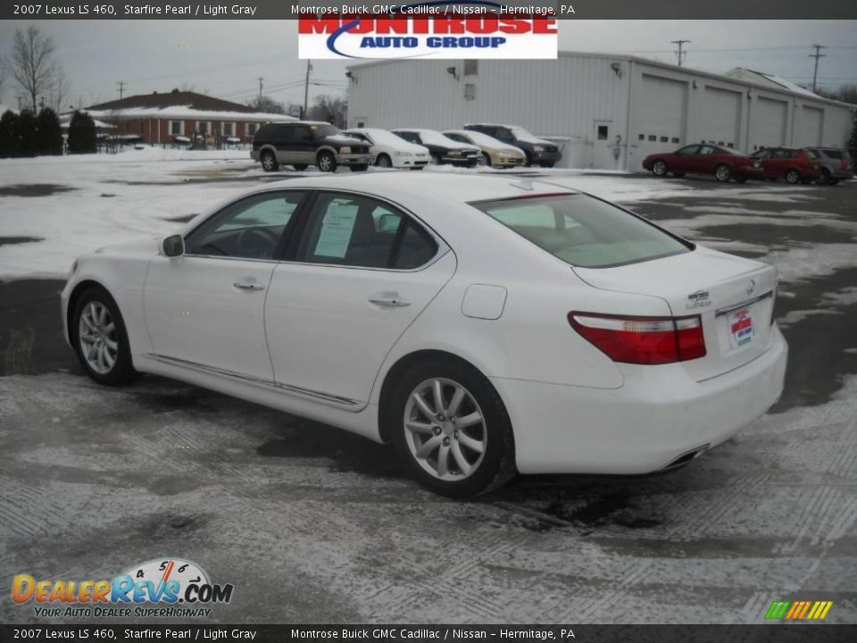 2007 Lexus LS 460 Starfire Pearl / Light Gray Photo #6