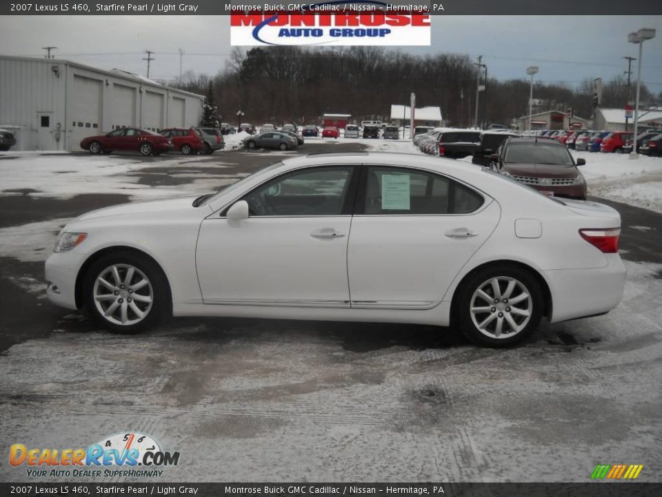 2007 Lexus LS 460 Starfire Pearl / Light Gray Photo #7