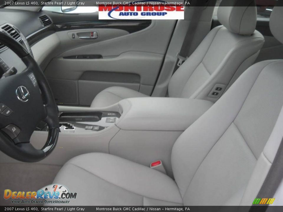 2007 Lexus LS 460 Starfire Pearl / Light Gray Photo #10