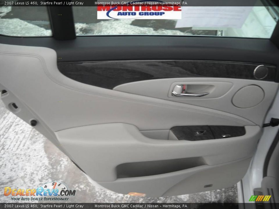 2007 Lexus LS 460 Starfire Pearl / Light Gray Photo #12