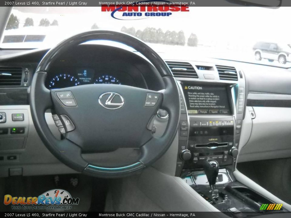 2007 Lexus LS 460 Starfire Pearl / Light Gray Photo #13