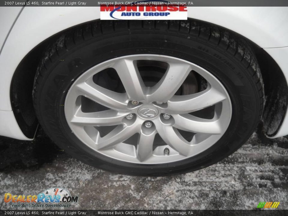 2007 Lexus LS 460 Starfire Pearl / Light Gray Photo #15