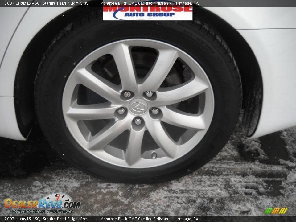 2007 Lexus LS 460 Starfire Pearl / Light Gray Photo #16