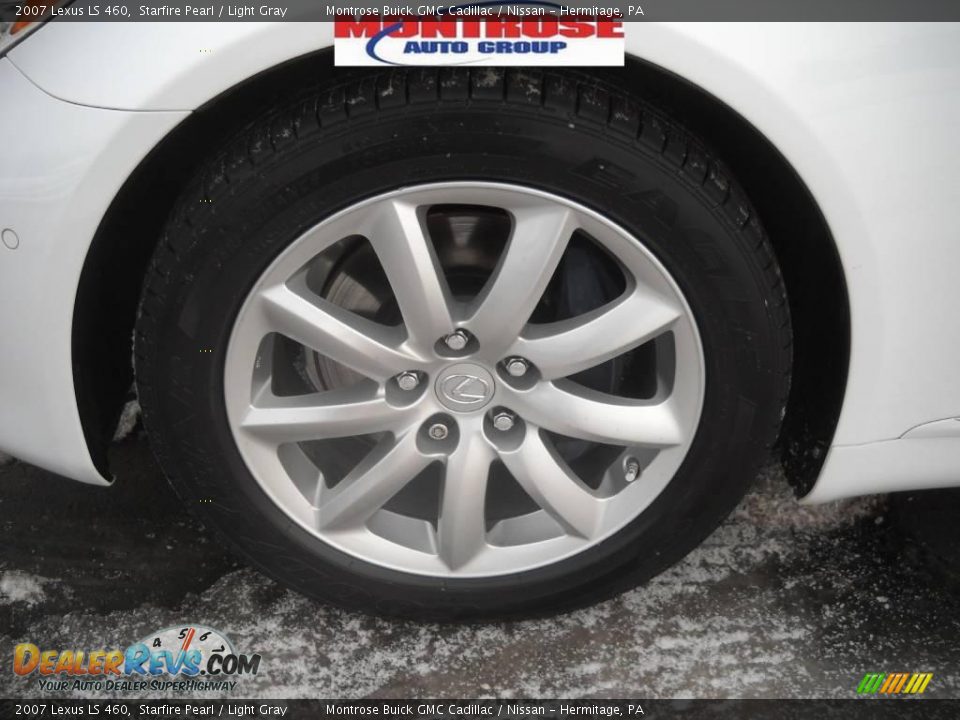 2007 Lexus LS 460 Starfire Pearl / Light Gray Photo #19