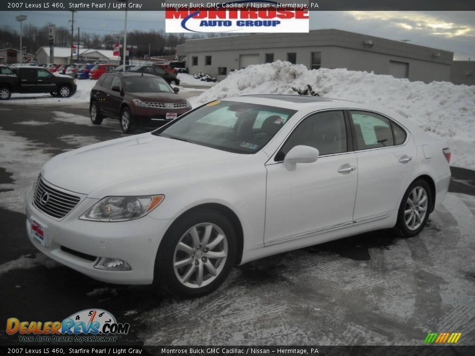 2007 Lexus LS 460 Starfire Pearl / Light Gray Photo #20