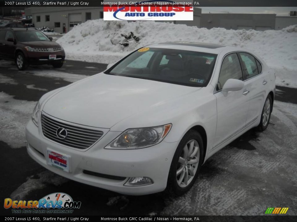 2007 Lexus LS 460 Starfire Pearl / Light Gray Photo #21