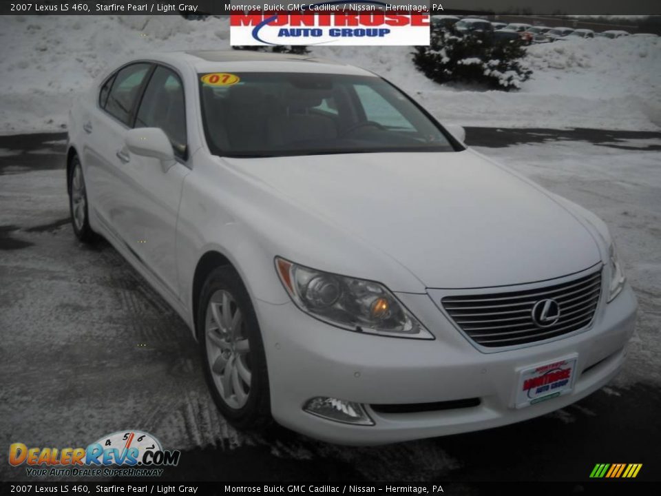 2007 Lexus LS 460 Starfire Pearl / Light Gray Photo #23