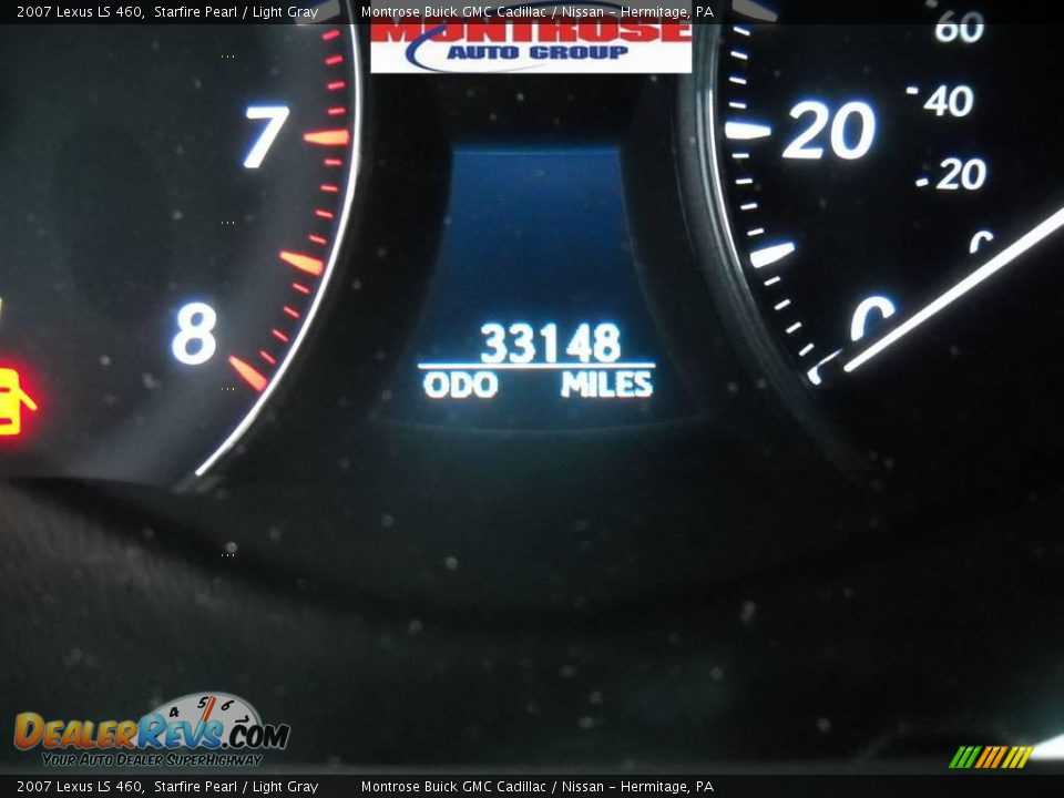 2007 Lexus LS 460 Starfire Pearl / Light Gray Photo #30