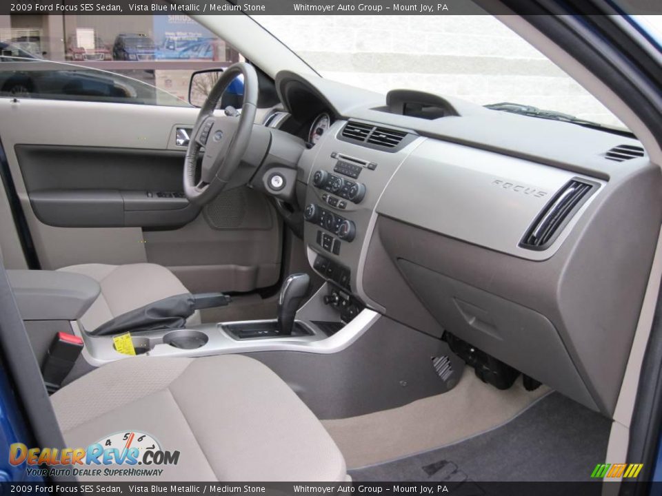 2009 Ford Focus SES Sedan Vista Blue Metallic / Medium Stone Photo #5