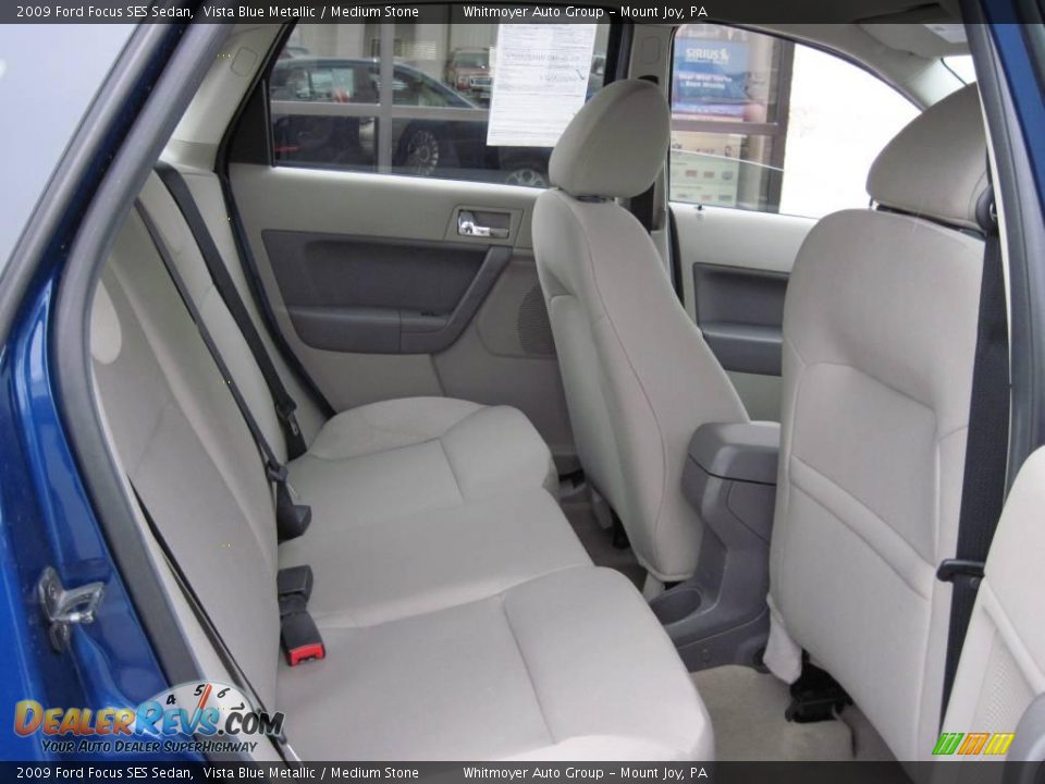 2009 Ford Focus SES Sedan Vista Blue Metallic / Medium Stone Photo #6