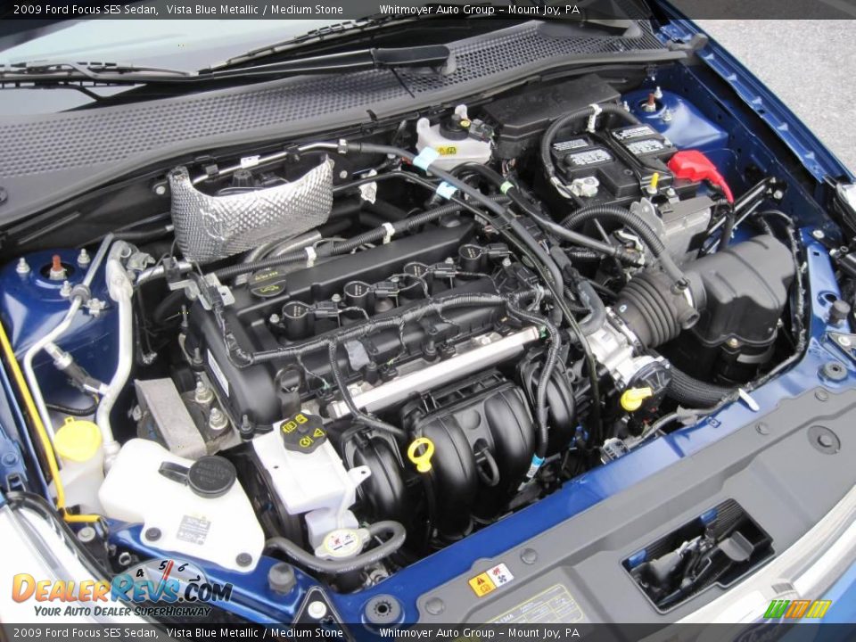 2009 Ford Focus SES Sedan Vista Blue Metallic / Medium Stone Photo #11