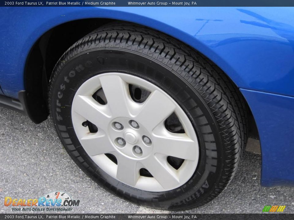 2003 Ford Taurus LX Patriot Blue Metallic / Medium Graphite Photo #4