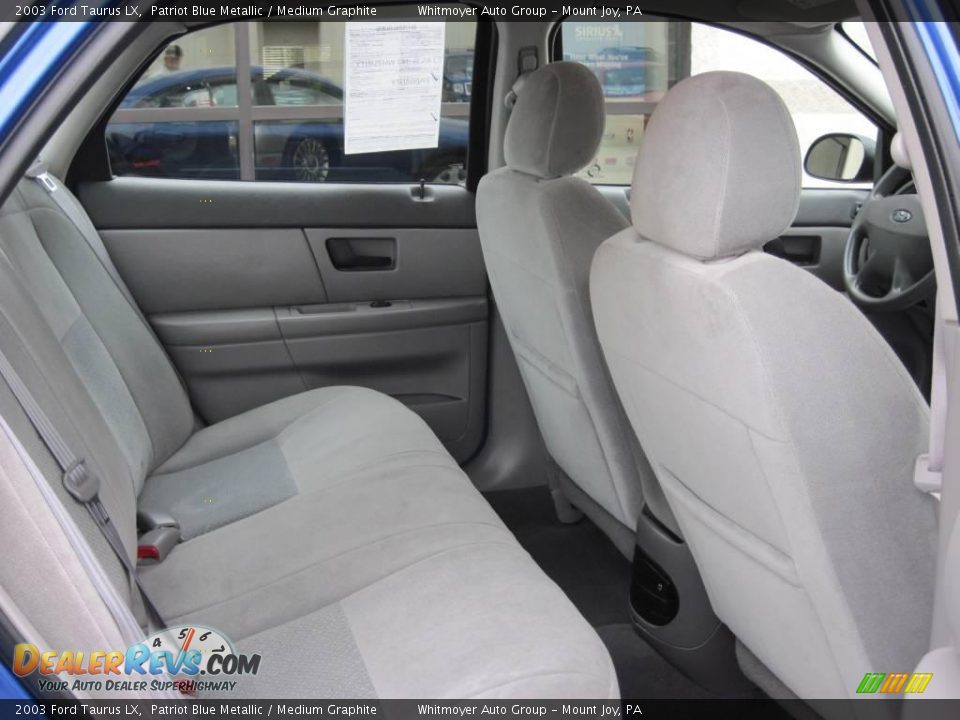2003 Ford Taurus LX Patriot Blue Metallic / Medium Graphite Photo #6
