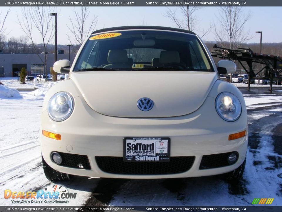 2006 Volkswagen New Beetle 2.5 Convertible Harvest Moon Beige / Cream Photo #7
