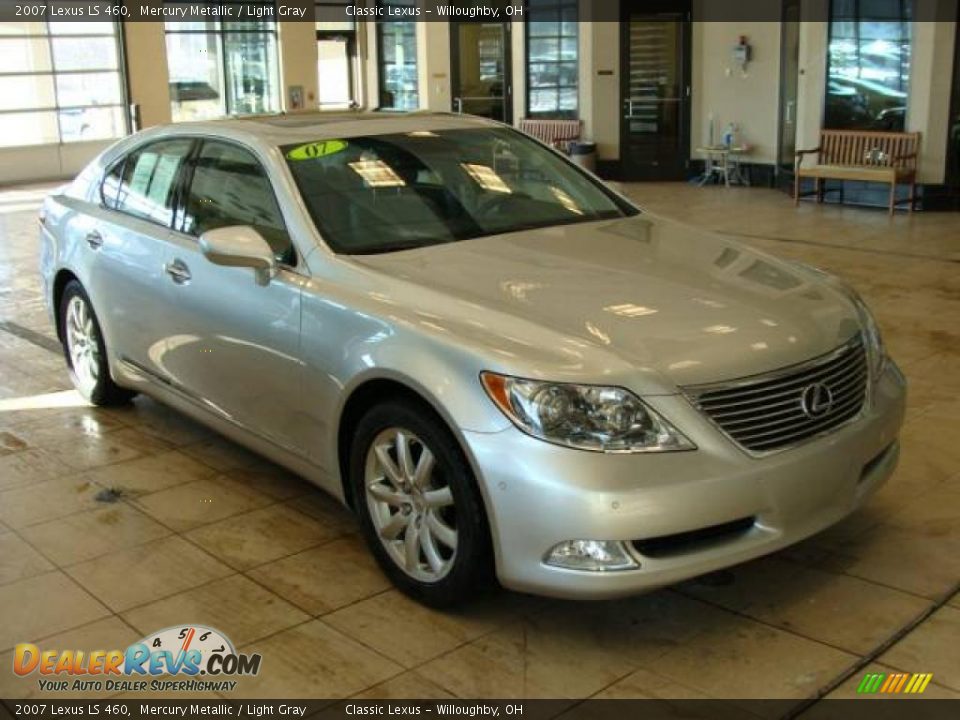 2007 Lexus LS 460 Mercury Metallic / Light Gray Photo #3