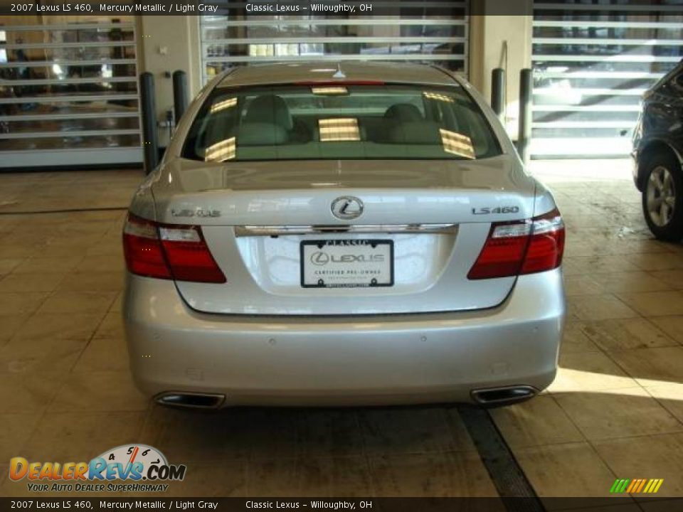 2007 Lexus LS 460 Mercury Metallic / Light Gray Photo #4