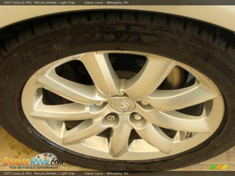 2007 Lexus LS 460 Mercury Metallic / Light Gray Photo #6