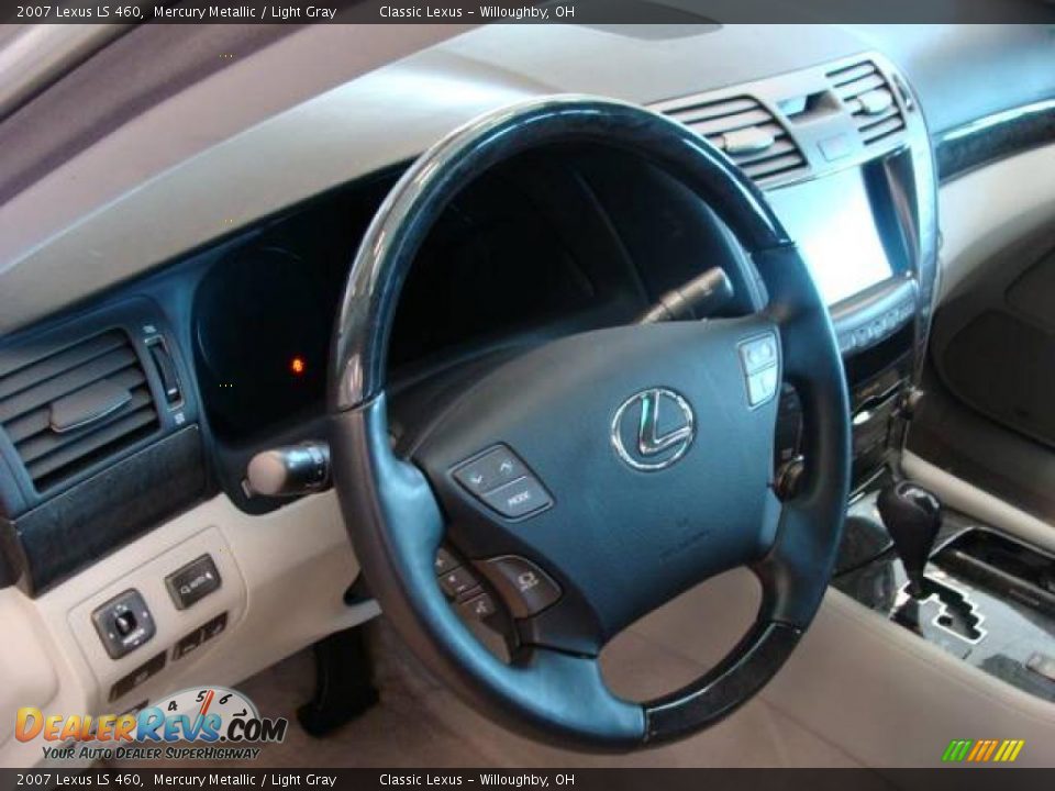 2007 Lexus LS 460 Mercury Metallic / Light Gray Photo #9