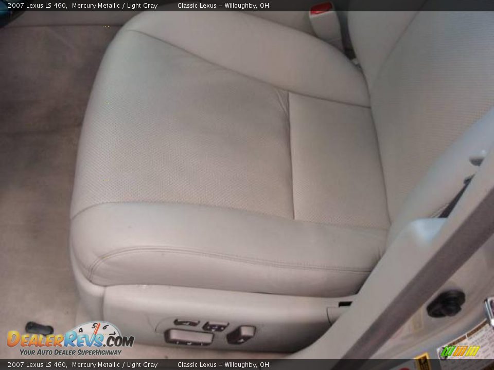 2007 Lexus LS 460 Mercury Metallic / Light Gray Photo #10
