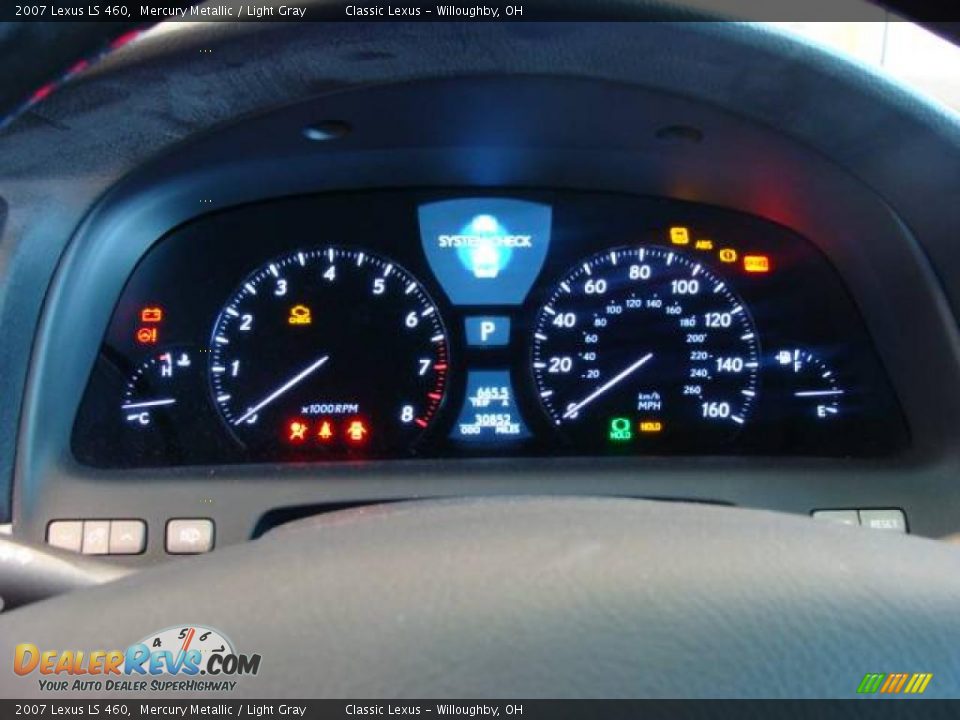 2007 Lexus LS 460 Mercury Metallic / Light Gray Photo #12