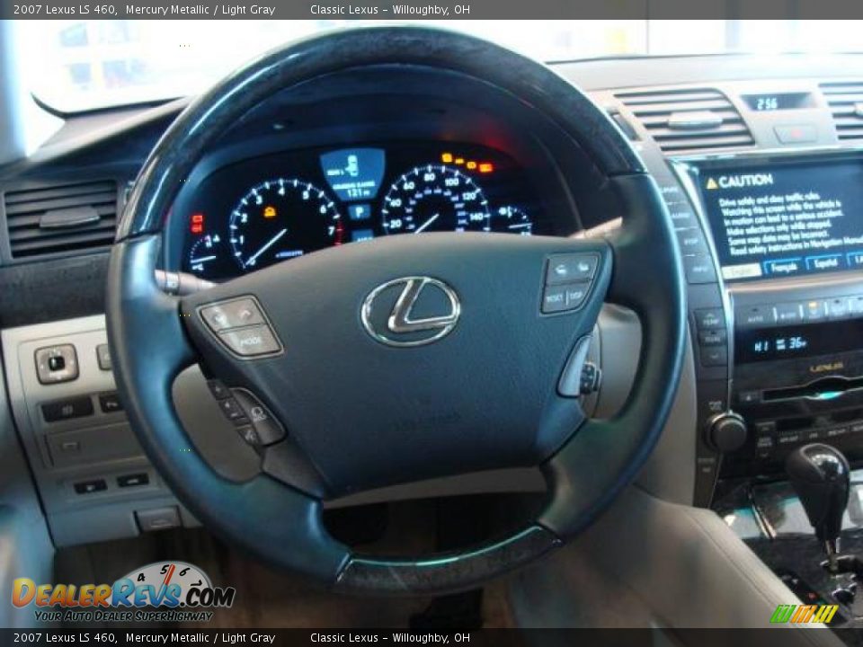 2007 Lexus LS 460 Mercury Metallic / Light Gray Photo #13