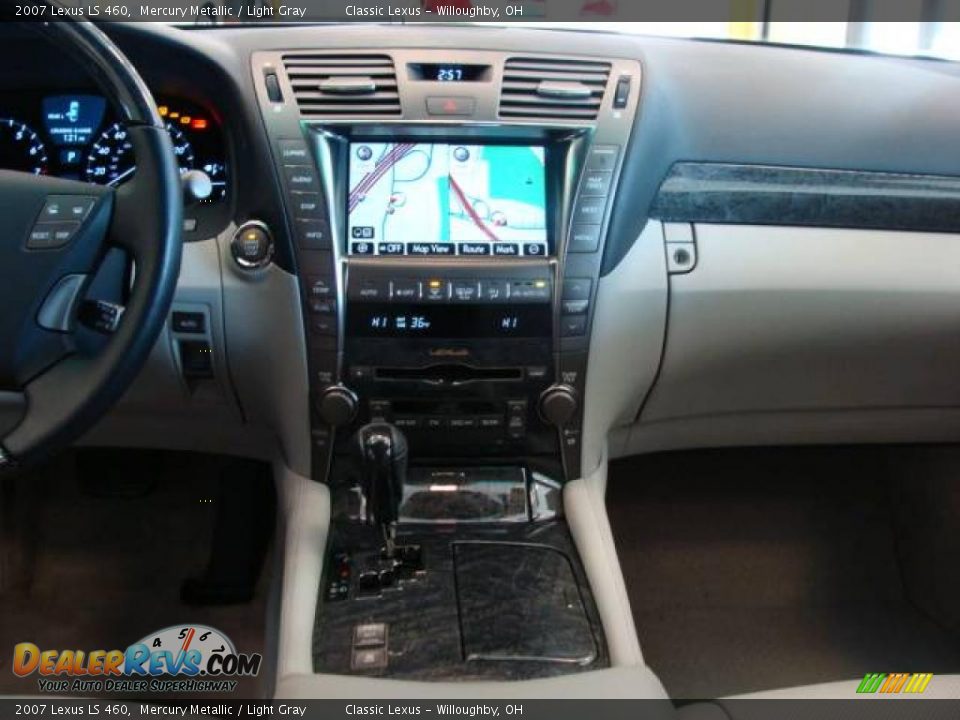 2007 Lexus LS 460 Mercury Metallic / Light Gray Photo #14