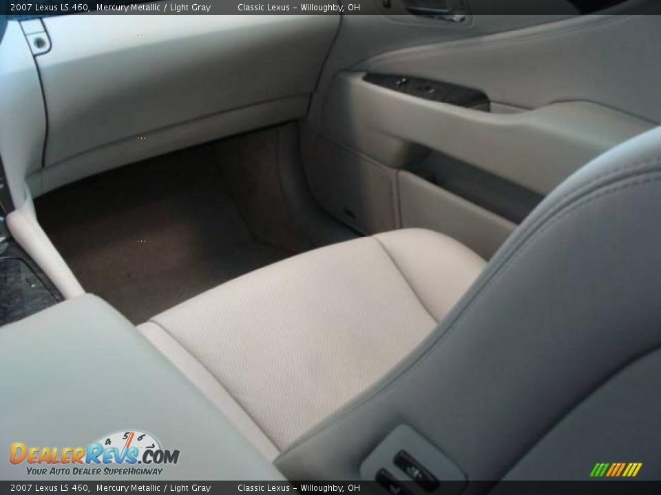 2007 Lexus LS 460 Mercury Metallic / Light Gray Photo #18