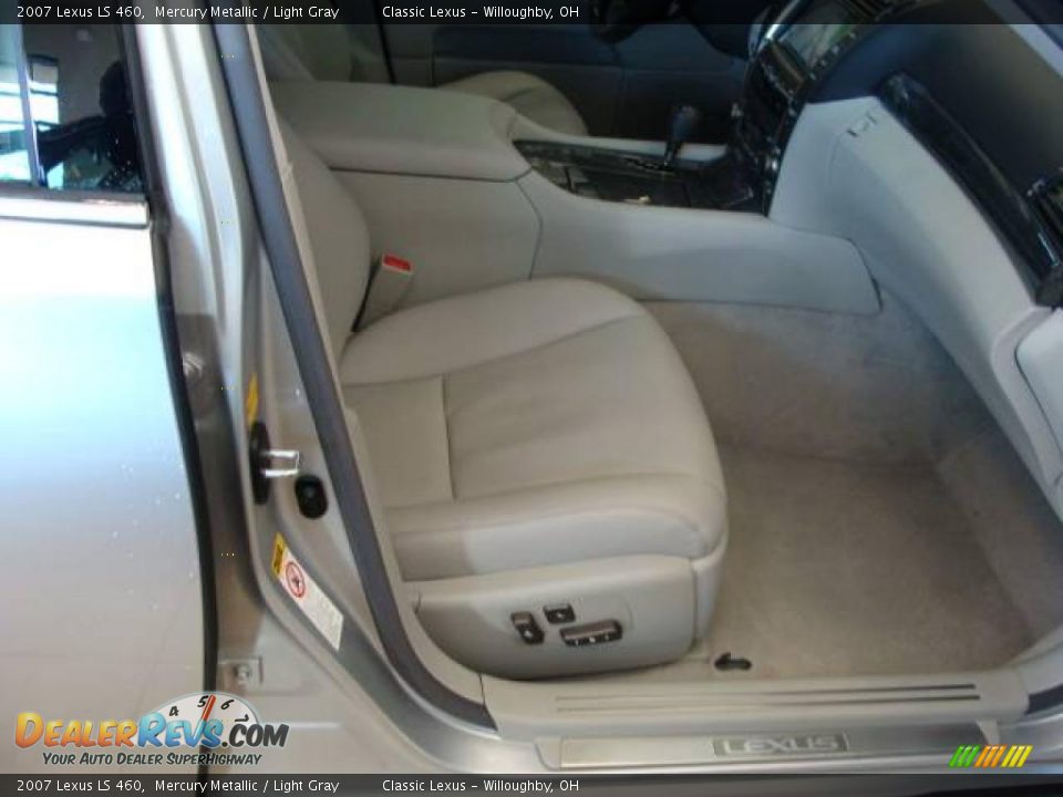2007 Lexus LS 460 Mercury Metallic / Light Gray Photo #19